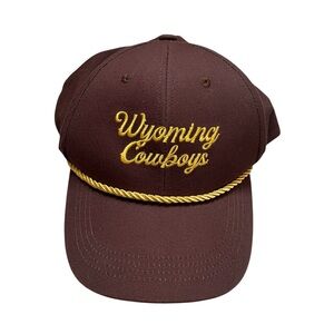 ✨WYOMING COWBOYS✨ Brown Cap with Gold Embroidery